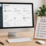 Checklist illustrant les types de maintenance WordPress : préventive, corrective et évolutive